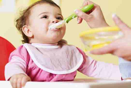 Do you have to give your child a spoon or the bottle throughout weaning?