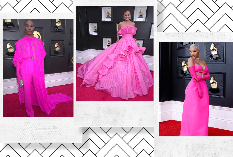 This punchy shade was the pink carpet type winner of final night time’s Grammys