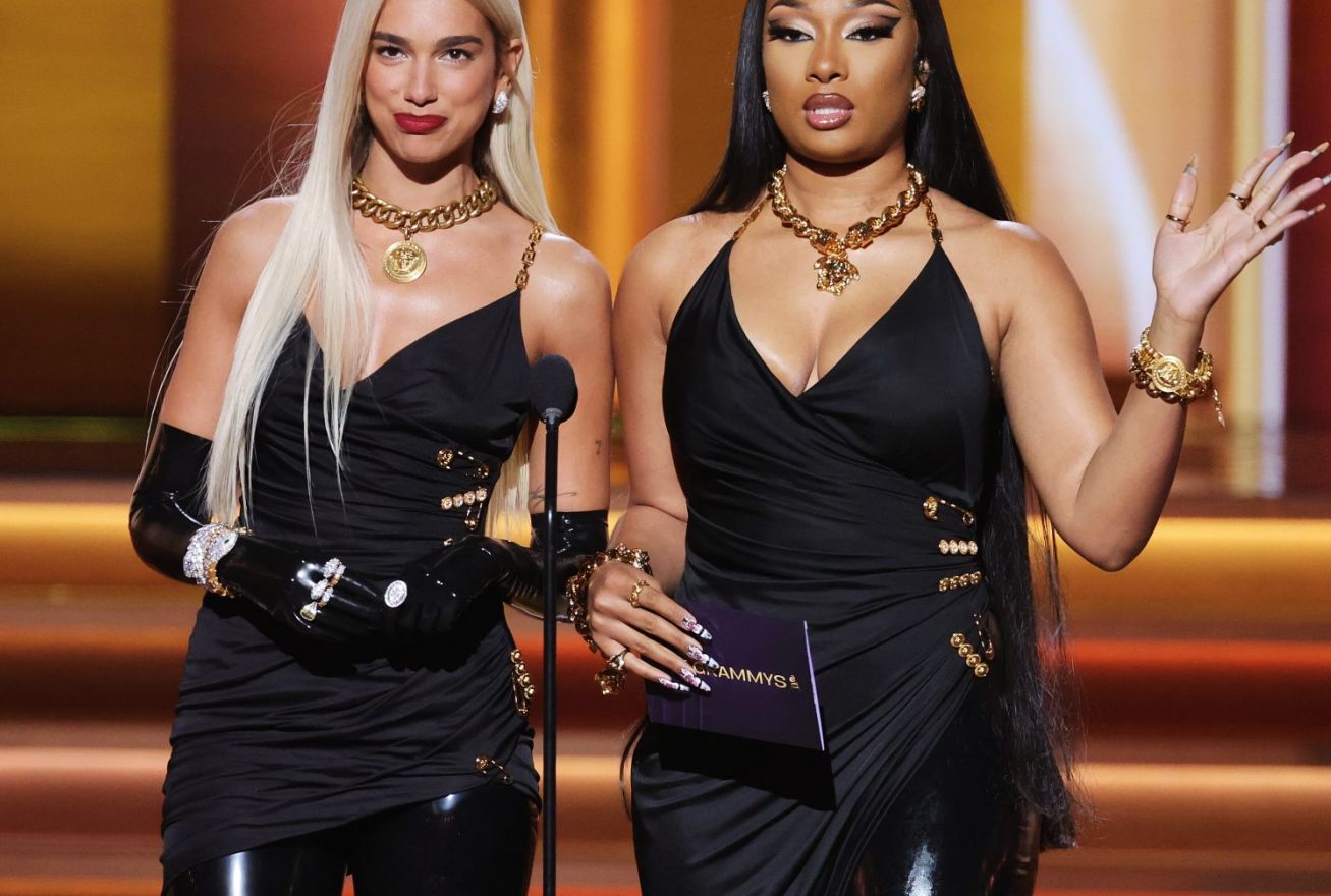 Dua Lipa and Megan Thee Stallion simply recreated this iconic 90s type second on the Grammys