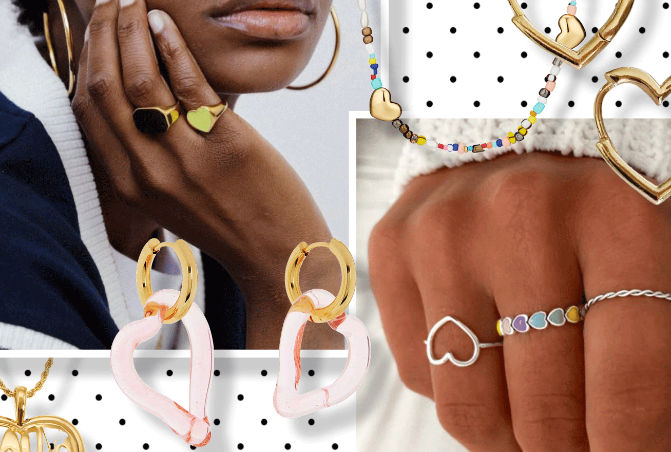 Coronary heart-adorned jewelry is in every single place proper now – store our favourites