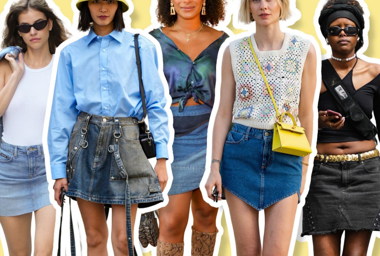 “The common-or-garden denim mini skirt is again and I can’t get sufficient”