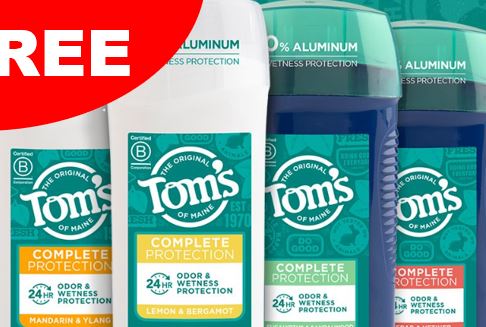 FREE Tom’s of Maine’s Deodorant