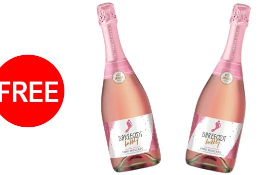 FREE Bottle of Barefoot Wine