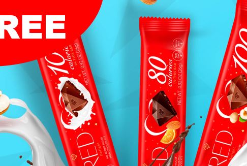 FREE RED Chocolate Bar