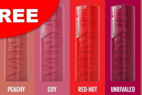 FREE Maybelline Tremendous Keep Vinyl Ink Kits